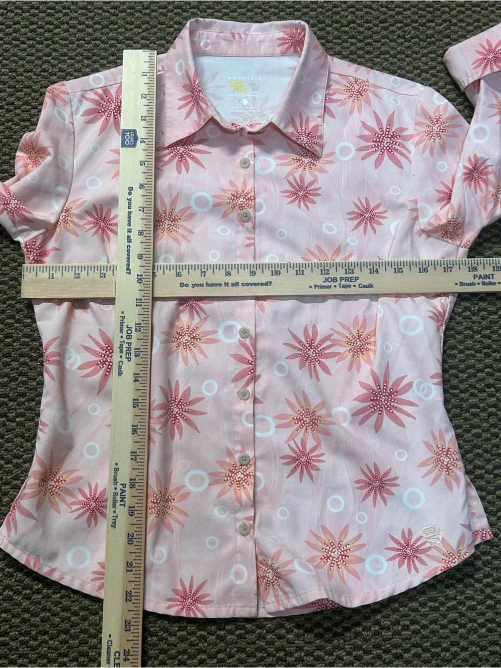 Mountain Hardwear Pink Floral Button-Down Shirt